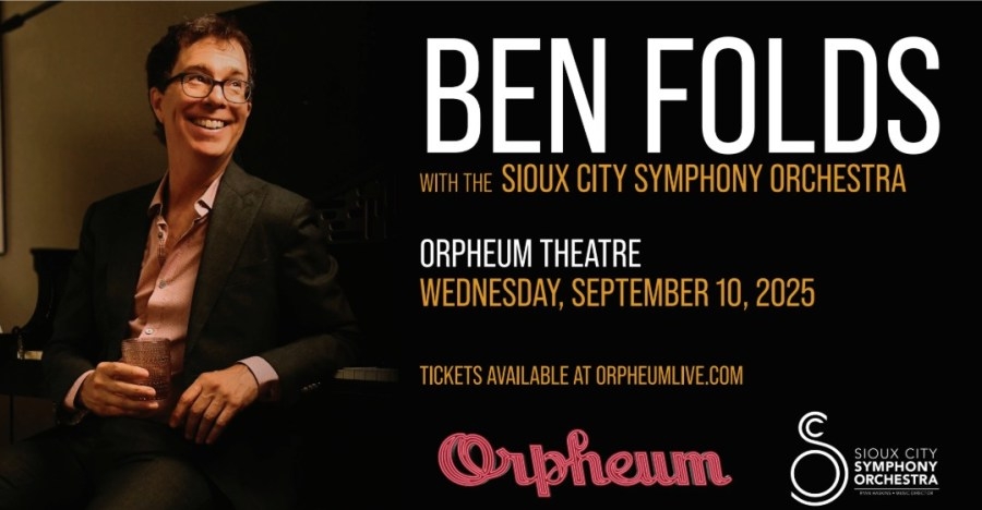 Ben Folds to play with the Sioux City Symphony Orchestra in fall visit