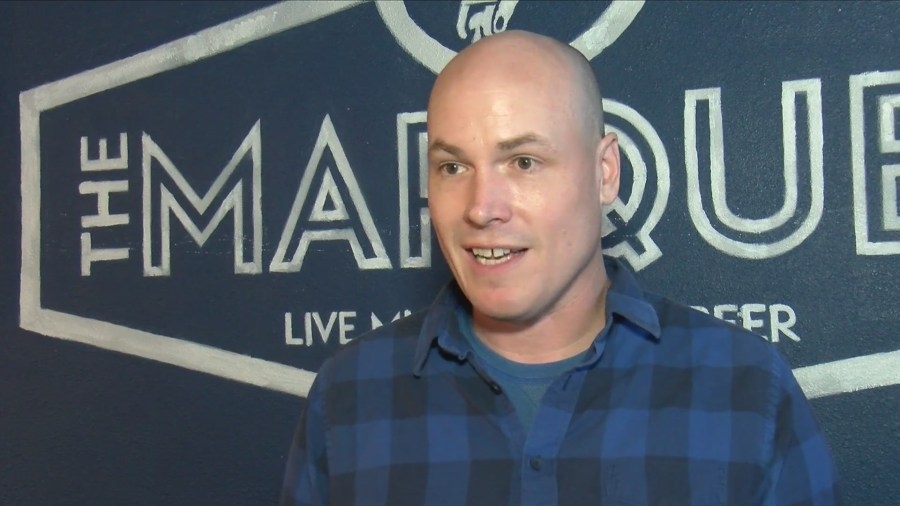 Iowa State Rep. J.D. Scholten holds rally in Sioux City