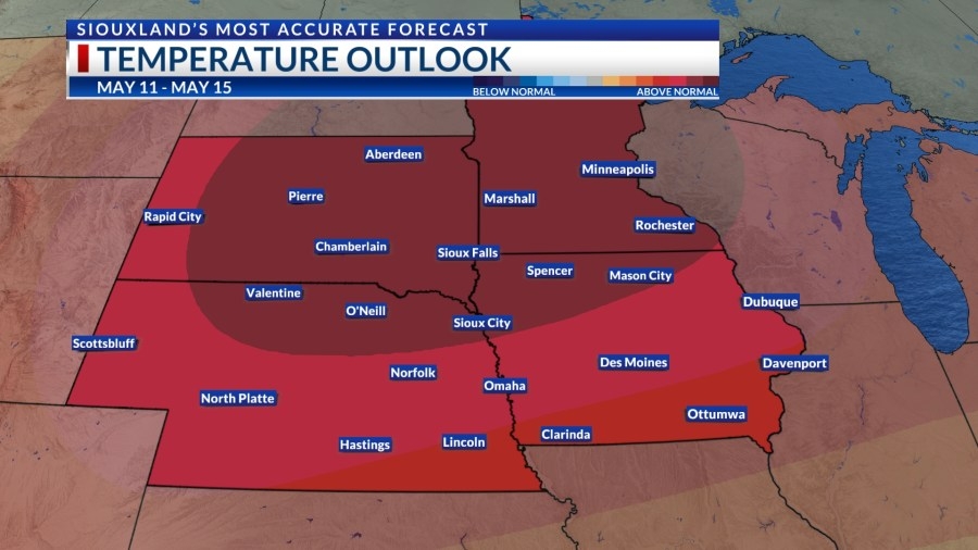 May 5th PM: Mild night underway, shower chances for Wednesday