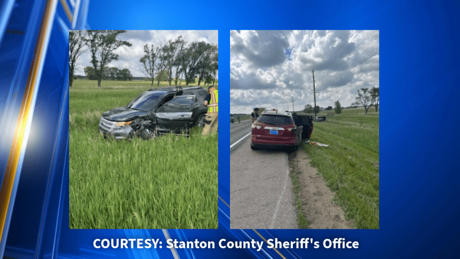 1 hospitalized, 3 kids treated at scene after Stanton County crash