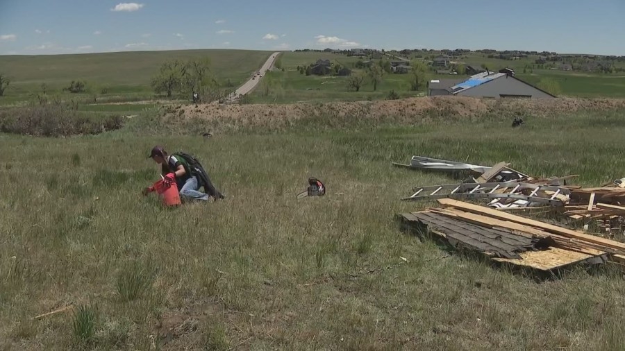 Residents hit during Elbert County tornado on Sunday being clean up efforts