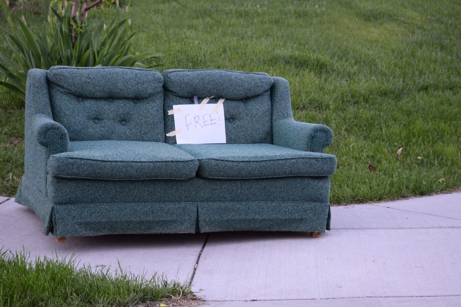 Is it legal to put furniture on the curb for people to pick up in Denver?