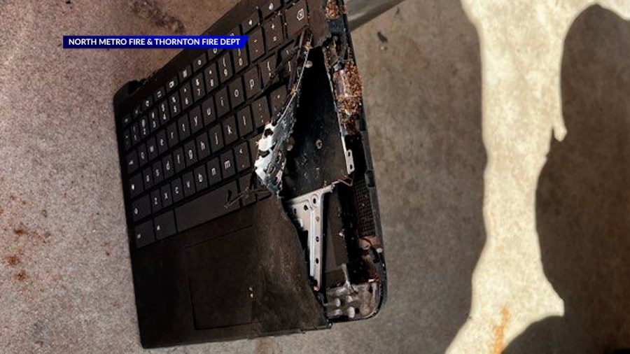 Colorado fire departments battle viral ‘Chromebook Challenge'