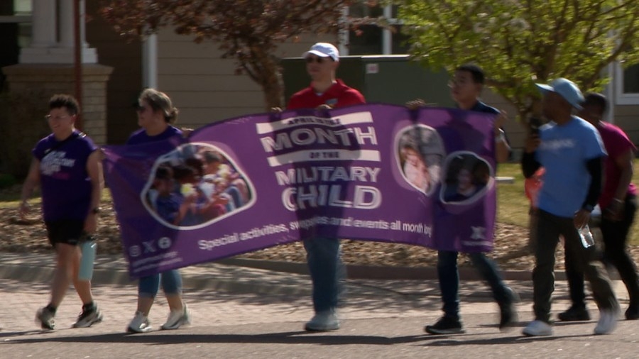 Buckley Space Force Base honors military children with Purple-Up Parade