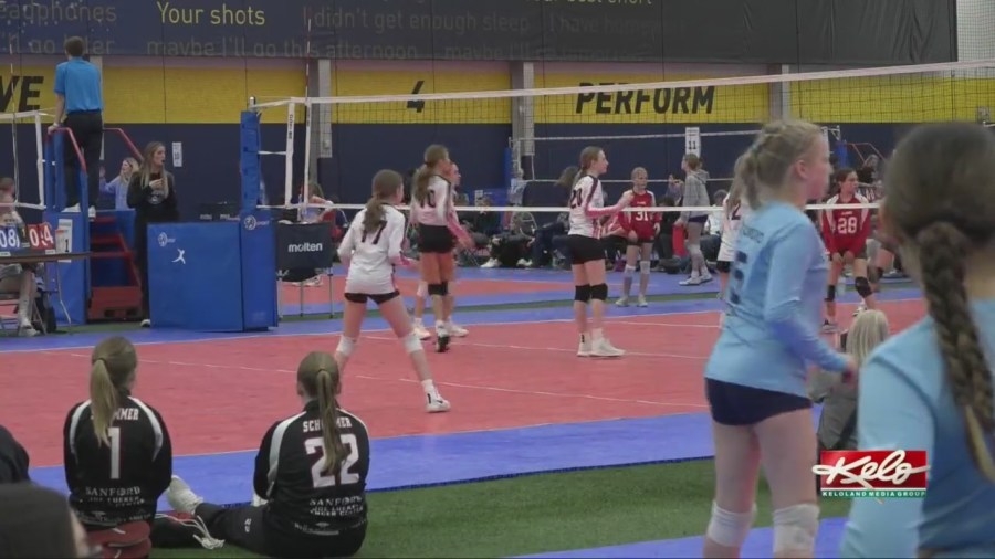 Sanford Fieldhouse transforms into volleyball venue