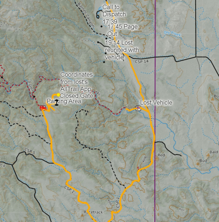 Hiker rescued in Custer State Park Sunday night