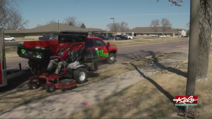 Lawn care business gets head start on spring cleanup