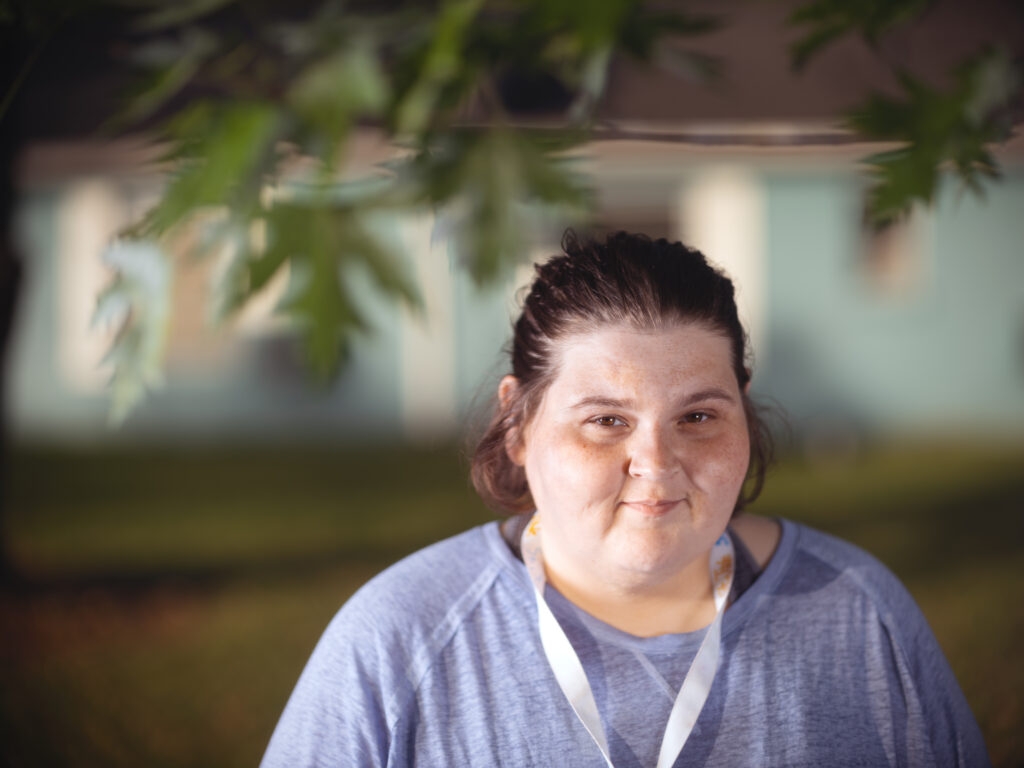 After living outdoors for weeks, she got a place to sleep, a shower — and a job
