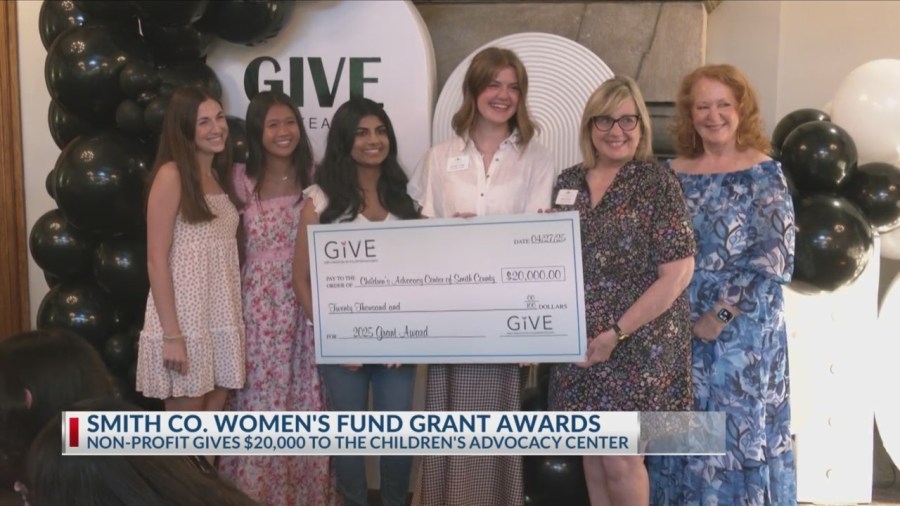 GIVE donates $20,000 to Children's Advocacy Center of Smith County