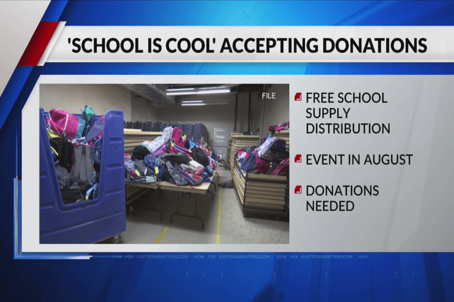 #SchoolisCool event in Tyler asks for donations