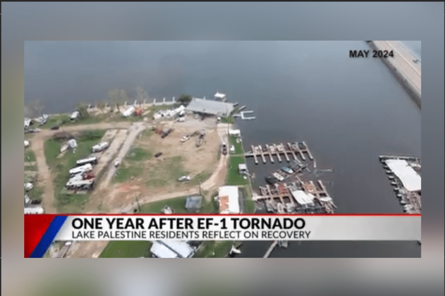 People of Lake Palestine recovering one year after EF-1 Tornado