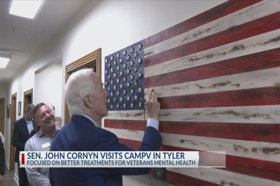 Sen. John Cornyn visited Tyler to discuss new bill to improve veteran's quality of care
