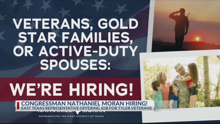 Moran hiring veteran, Gold Star family member or military spouse as congressional aide