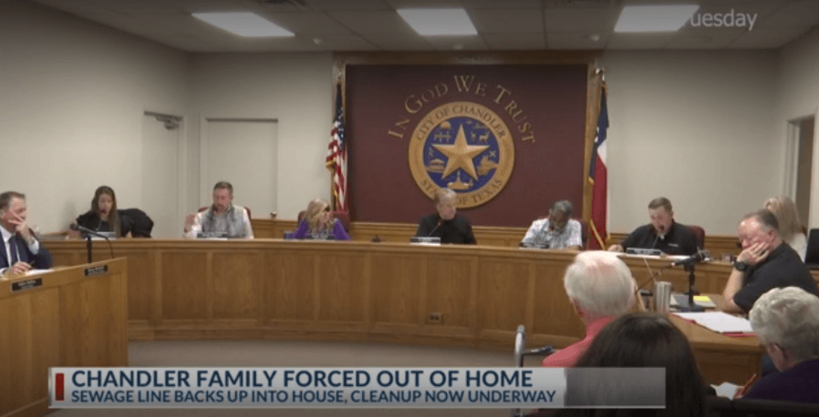 Chandler family forced out of home after sewage water leak