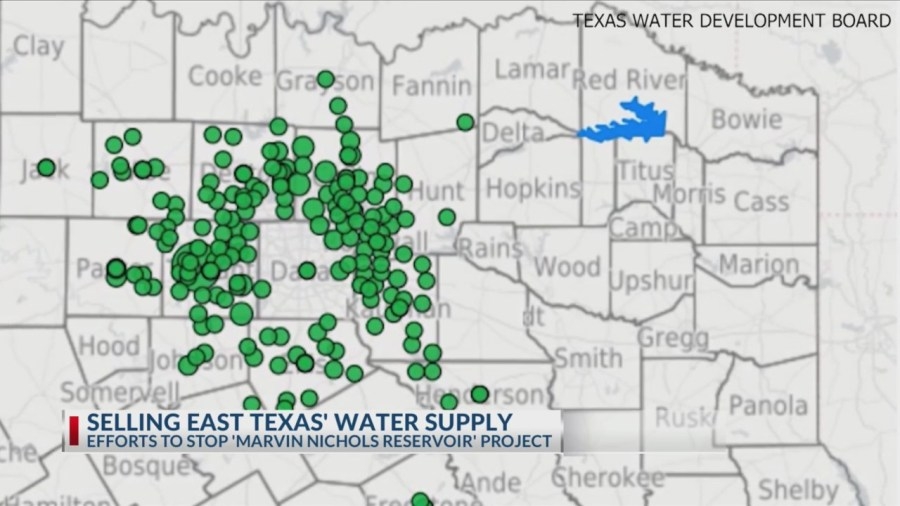 Selling East Texas Water: Reps file bill to stop Marvin Nichols Reservoir