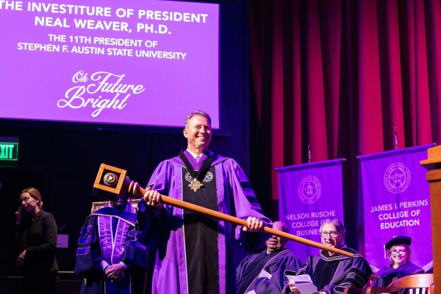 Dr. Neal Weaver becomes 11th president of Stephen F. Austin University