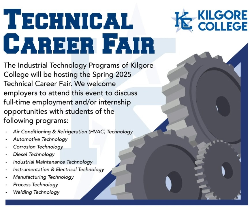 Kilgore College hosting annual Industrial Technologies Career Fair