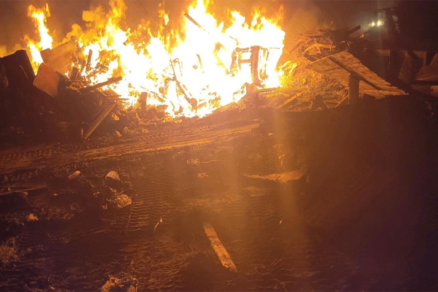 Investigation underway after large illegal dump site catches on fire, Payne Springs Fire Rescue says