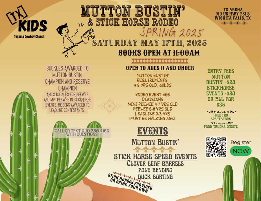 Enjoy family fun at the Mutton Bustin' & Stick Horse Rodeo