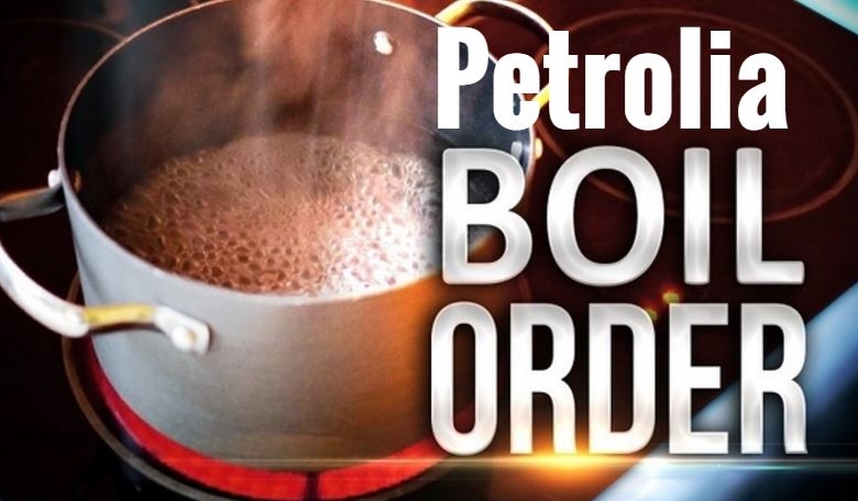 Petrolia under a boil notice until further notice