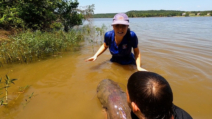 Come face-to-face with catfish on guided noodling trips: On the Clock