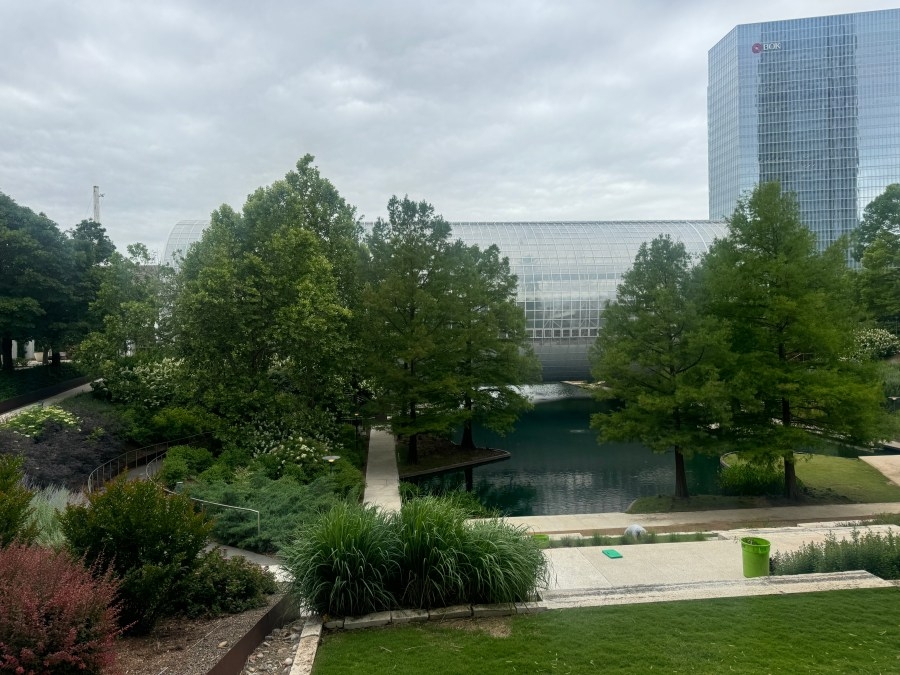 Woman raped at Myriad Gardens, suspect is on the run