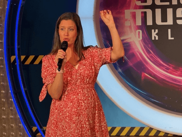 KFOR's Emily Sutton educates students at 4Warn Storm School
