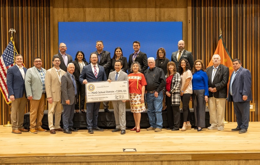Cherokee Nation presents $7.6 million to school districts