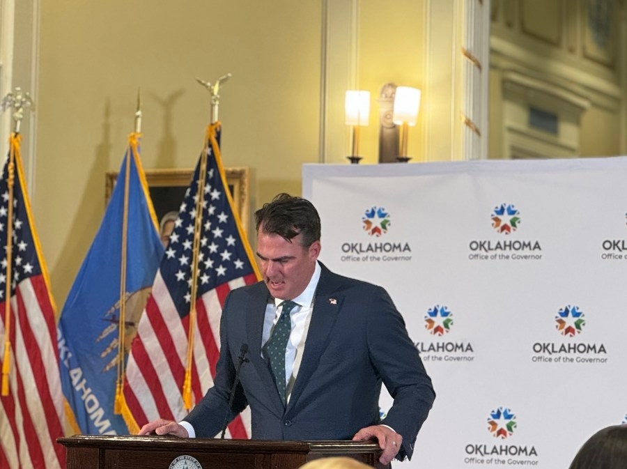 Gov. Stitt regrets calling out Senator's wife before Friesen firing
