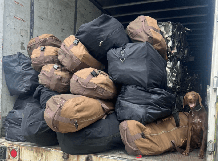 OBN recognizes K9 for intercepting 822 lbs. of black market marijuana