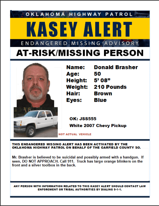 OHP: Kasey Alert issued for 50-year-old Garfield County man