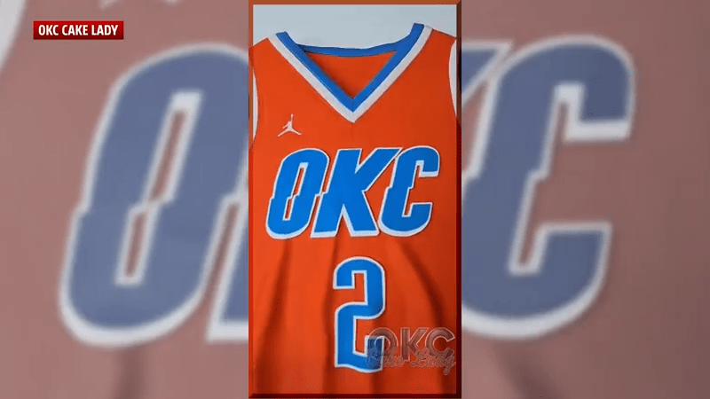 OKC Cake Lady cheering on the Thunder with sweets