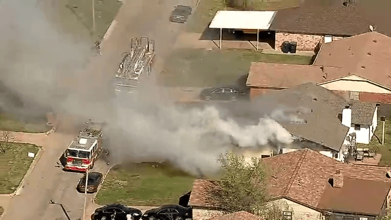 Firefighters respond to house fire in northwest Oklahoma City