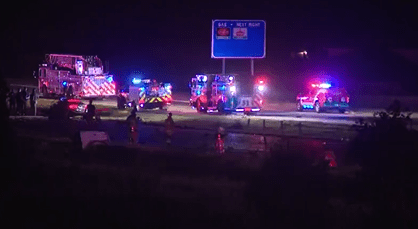 One dead, two injured in John Kilpatrick Turnpike two-car crash