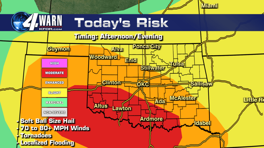 4Warn Storm Team tracking storms moving into Oklahoma Sunday