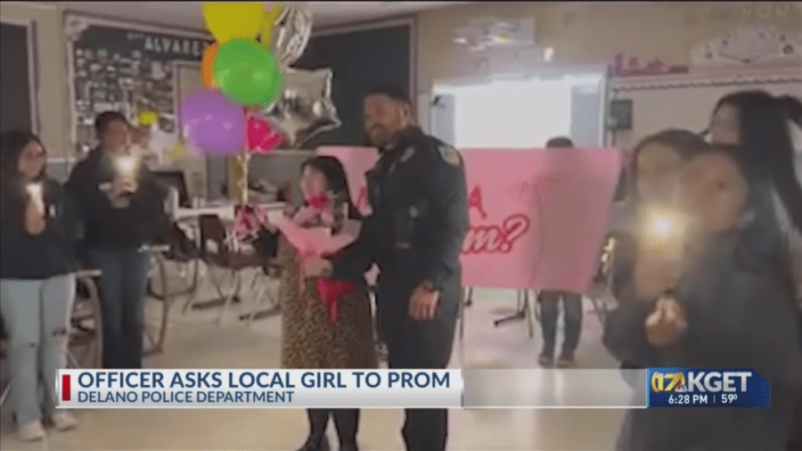 Delano PD officer makes sweet request to special needs student