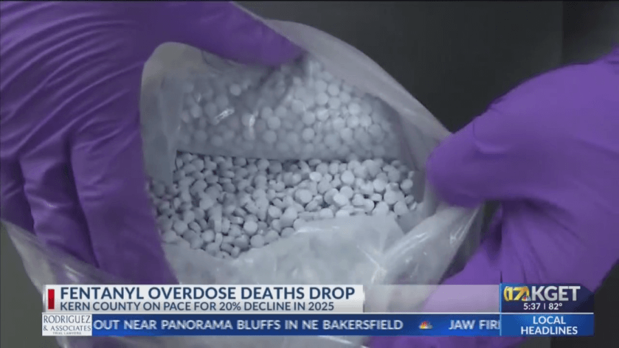 Fentanyl overdoses, though still the leading cause of death among Americans under 45, continue to fall in Kern County