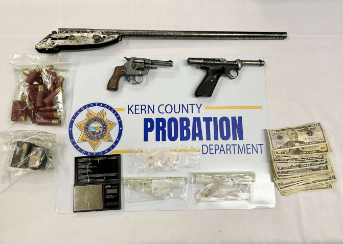 Three arrested after probation officers find meth, firearms in Lincoln St home