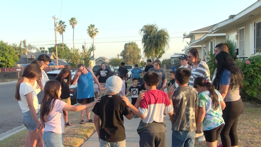 East Bakersfield neighbors advocate traffic safety after bicyclist is struck by a car, hospitalized