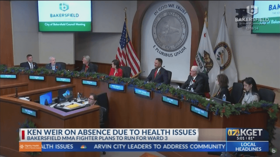 Bakersfield Councilman Ken Weir on absence due to health issues