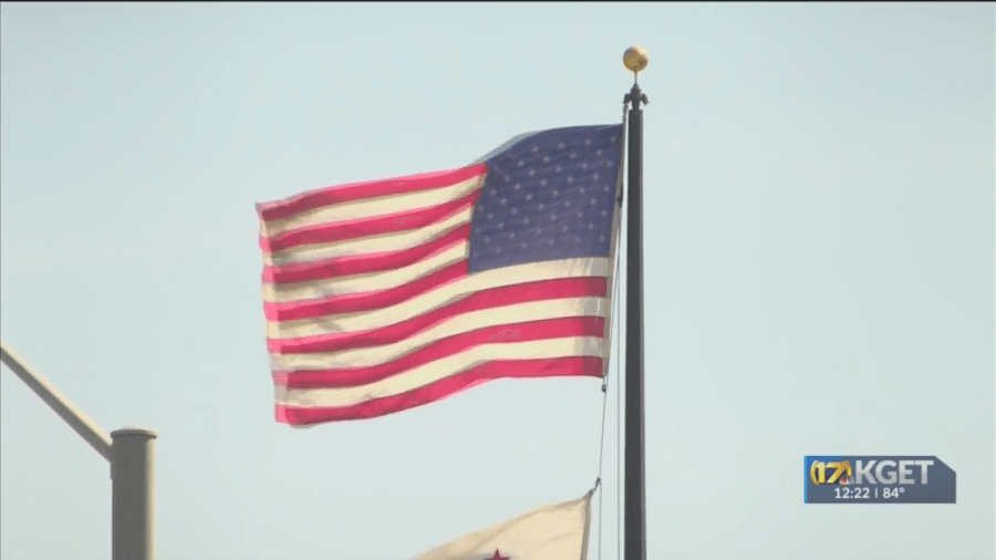 17 News, Bakersfield Young Marines work to retire American flags
