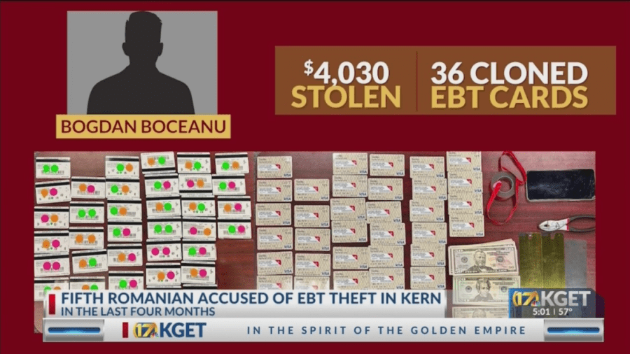 Romanian arrested with 36 cloned EBT cards, stolen funds in Delano: DA's office