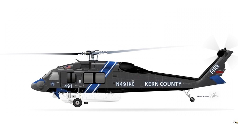Kern County Fire Dept. shares rendering of Firehawk helicopter
