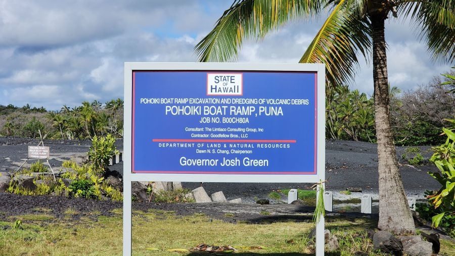 Pohoiki Boat Ramp is blessed as dredging project begins