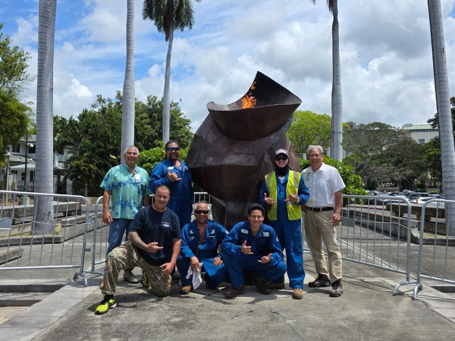 Hawaiʻi's Eternal Flame Memorial burns once again