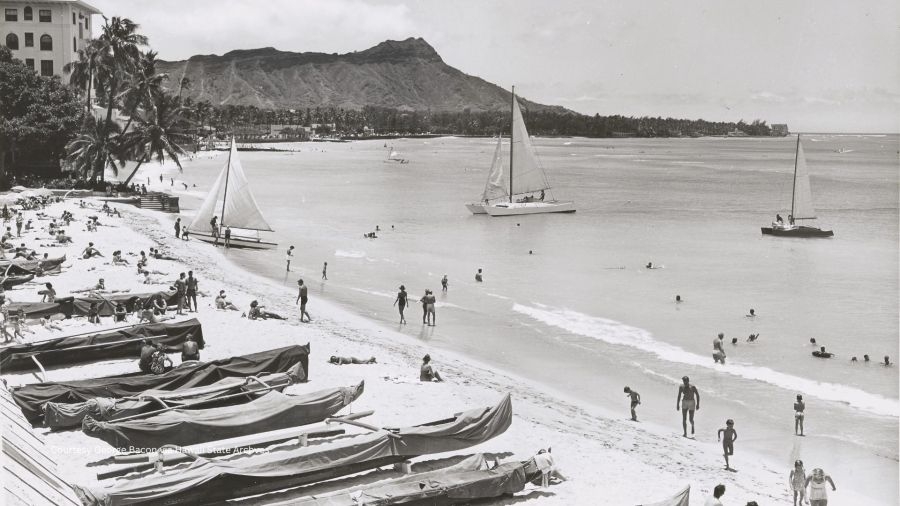 In photos, Waikīkī Beach in the 1940s and 1950s