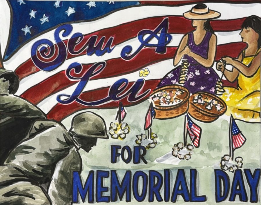 Hawaii keiki showcase artistic talents in ‘Sew a lei for Memorial Day' poster contest