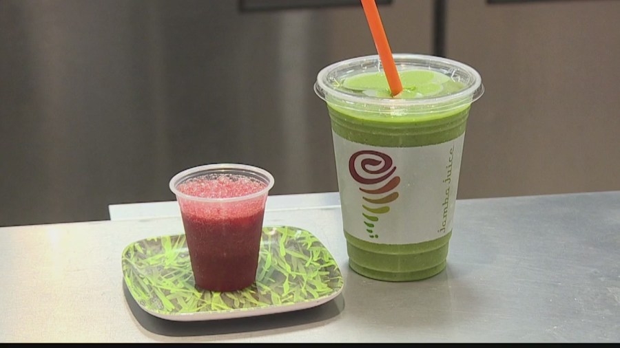 Jamba Juice and TMG Barbeque serving up smoothies and ono food