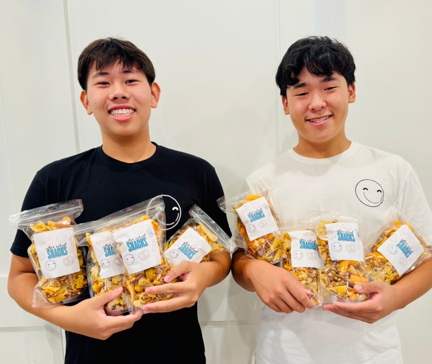 Two Punahou teens turn snack mix into a mission to help others