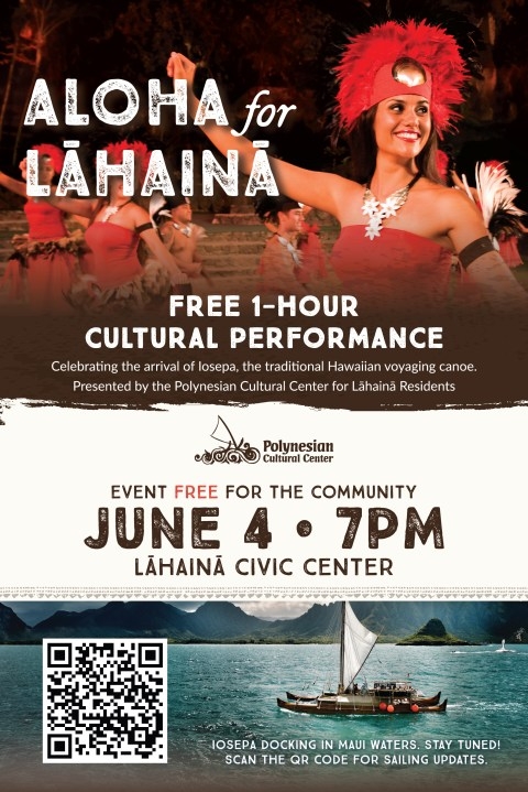 Polynesian Cultural Center to host free show in Lahaina